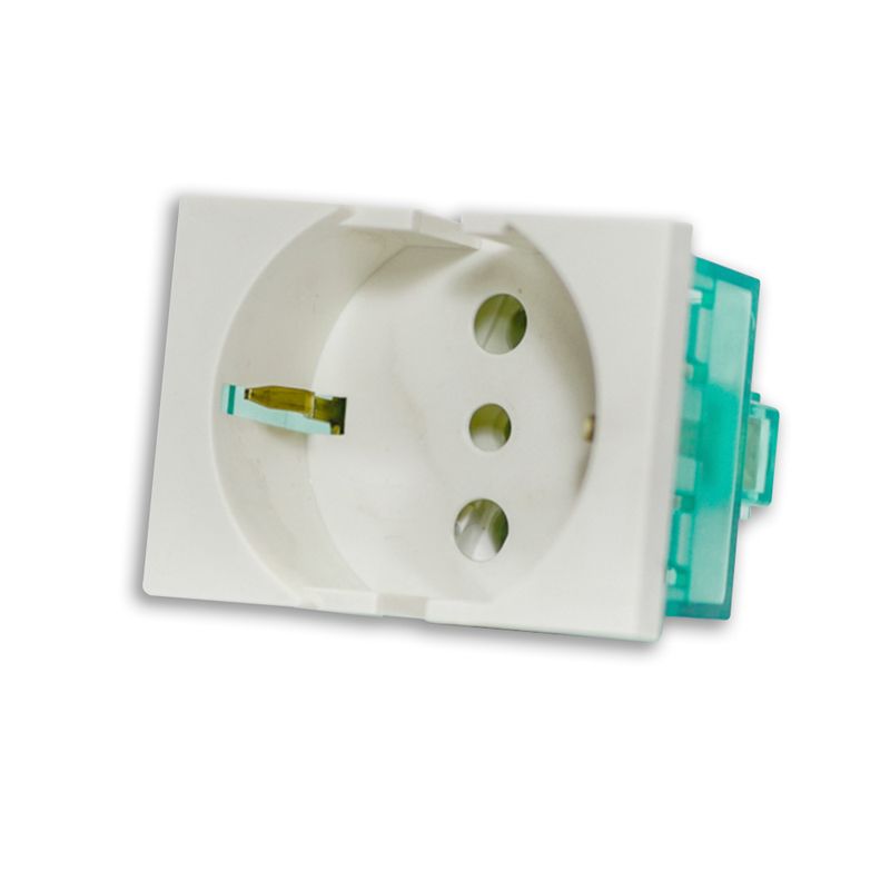 ROSI 4er Set Schuko Adapter 90° 16A Platzsparend Weiß