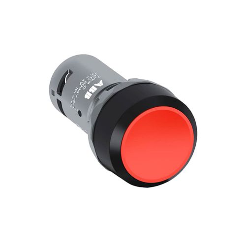 Pulsador Rasante Compacto 1Na Rojo