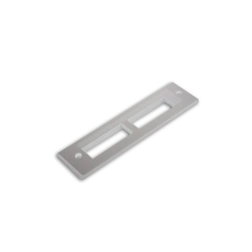 Tapa De Perfileria 2 Bocas Aluminio