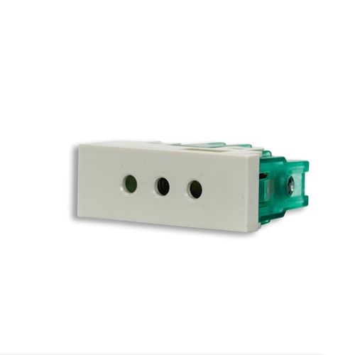 Modulo Toma Bipolar C/Tierra P/Espiga Red.C/Protecc.