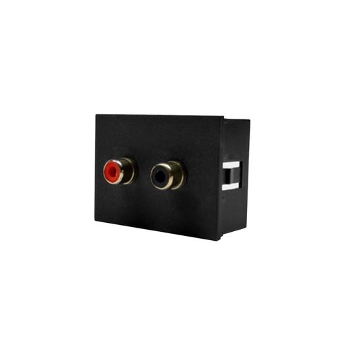 Modulo Conector Toma Parlante Rca - Gris