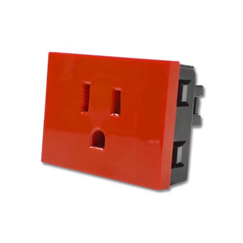 Modulo Toma Americano P/Energia Estabilizada - Rojo