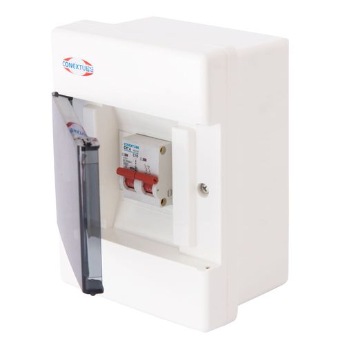 Caja Para Tm 4 Polos Sobreponer Ip40 Tapa Fume Luxury 196X148X101