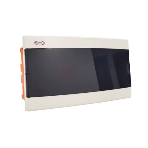 Caja Para Tm 18 Polos Embutir Ip40 Tapa Fume Luxury
