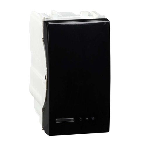 Interruptor Unipolar 10A Base Negro