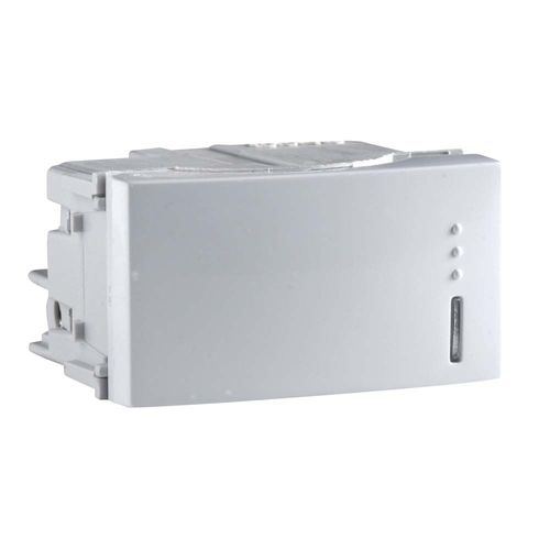 Interruptor Pulsador S/Tampografia 10A Base Blanco