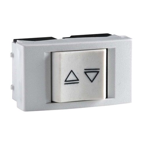 Pulsador P/Cortina 10A Roda Blanco.