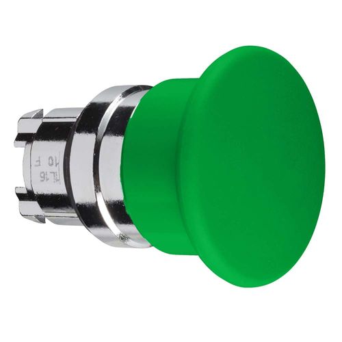Cabeza Pulsador Seta 40Mm Verde