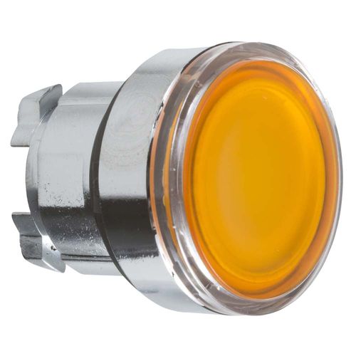 Cabeza Pulsador Luminoso Ras Led Amar