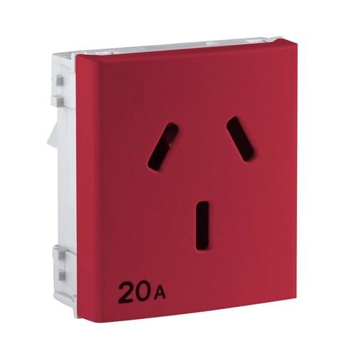 Toma C/Tierra P/Tension Estable 20A Roda Rojo