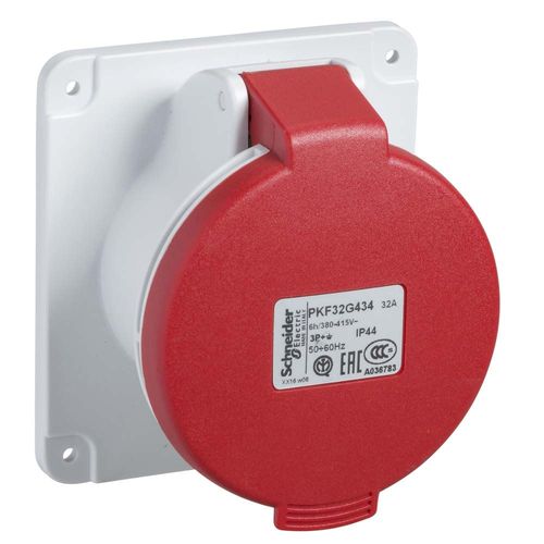Toma 3P+T 16A 380V Ip44