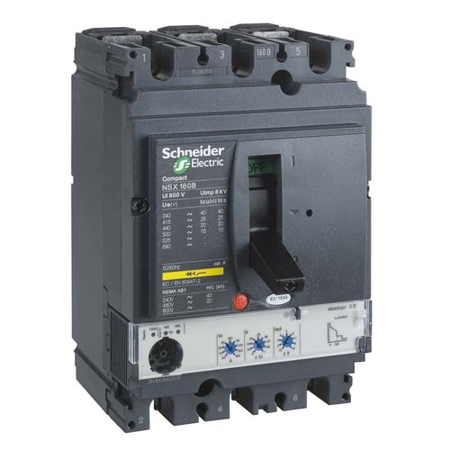 Interruptor Automatico Nsx160B 3X100A 25Ka Micr. 2.2 3P