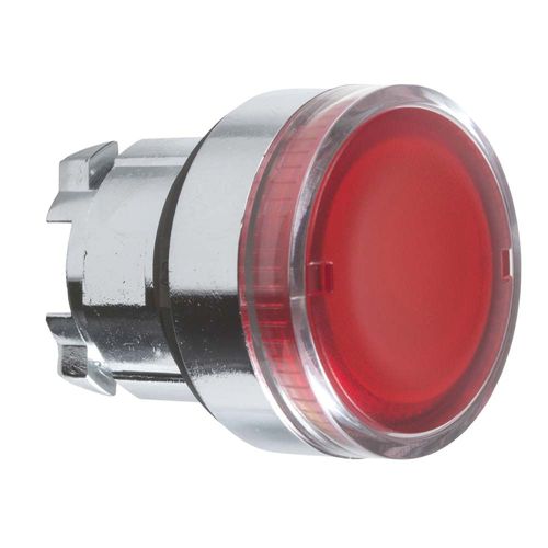Cabeza Pulsador Luminoso Ras Ba9S Rojo