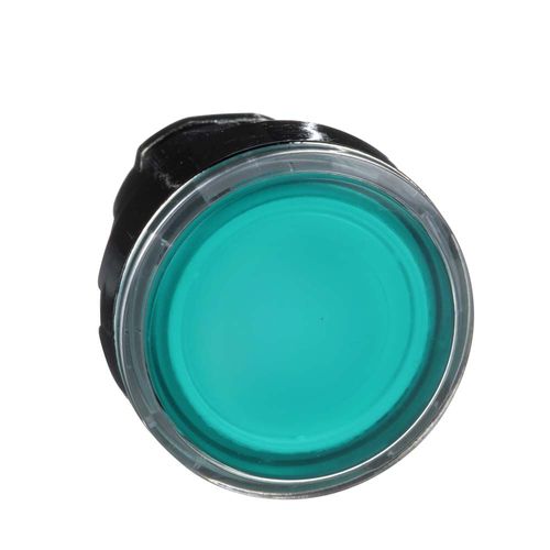 Cabeza Pulsador Luminoso Ras Led Verde