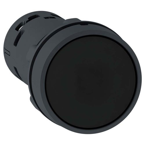 Pulsador Rasante Negro 1Na