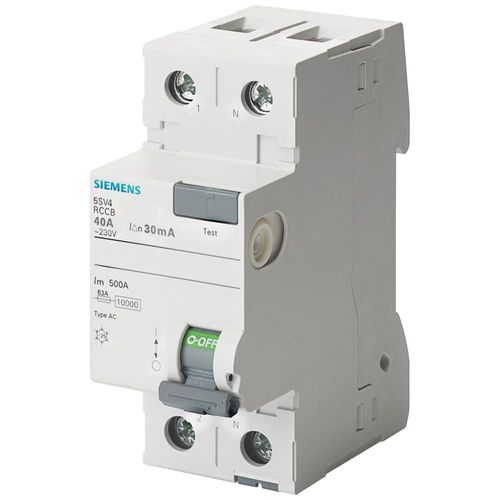 Disyuntor diferencial 2x40A 30MA clase AC