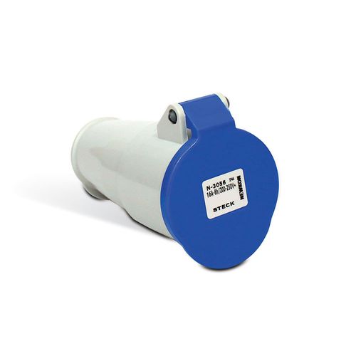 Acople Hembra 2P + T 16A 200/250V 6Hazul Ip44