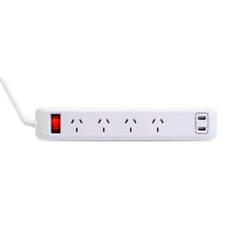 Prolongador Multiple 4 Tomas Iram + 2 Usb 2.4 Ah