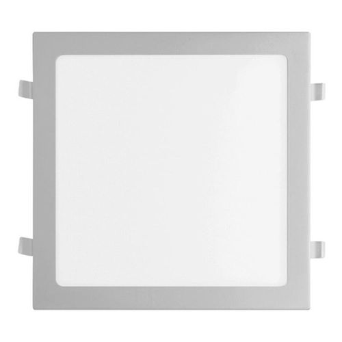 Plafon Panel Led Macroled  Cuadrado Embutir 18W Calido