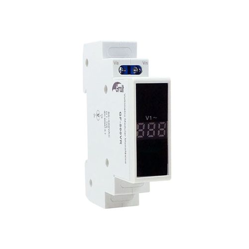 Voltimetro Modular Para Riel Din Gralf Gf-500Vr 80-500V