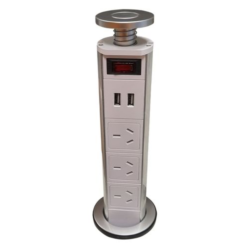Toma Zapatilla Periscopio Para Escritorio 3 Tomas Usb Tbcin