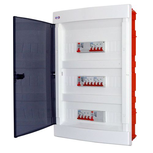 Caja Para Tm 54 Polos Embutir Ip40 Tapa Fume Luxury 582X420X109