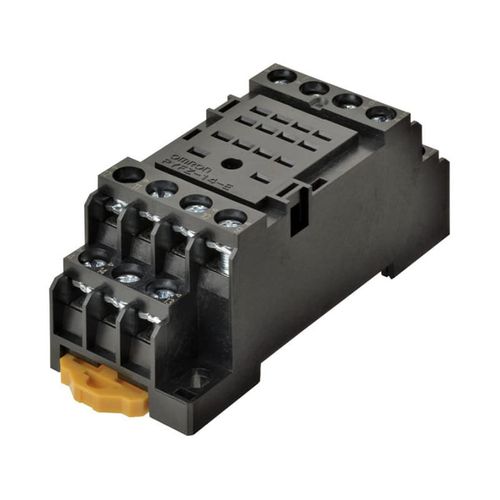 Zócalo De Alta Seguridad Para Relé Electromecánico Serie My4. Montaje Riel Din . Conexión A Tornillo. Equivalente Al Pyf14Ae.