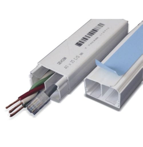 Cablecanal De Superficie Blanco 40X25 C/Adhesivo X Tira