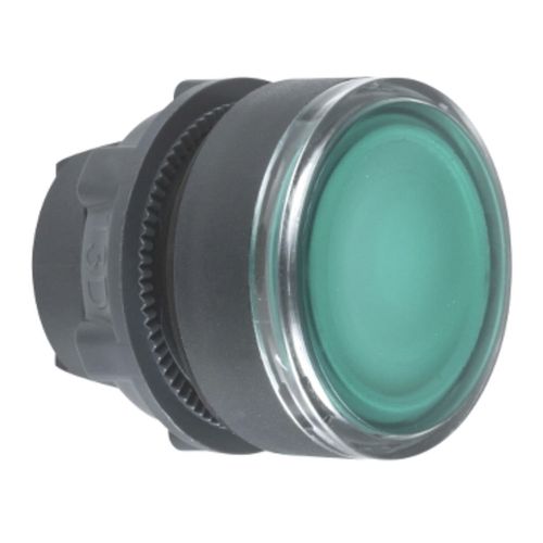 Cabezal P/Pulsador Lumin Ras Verde C/Led C/Ret.