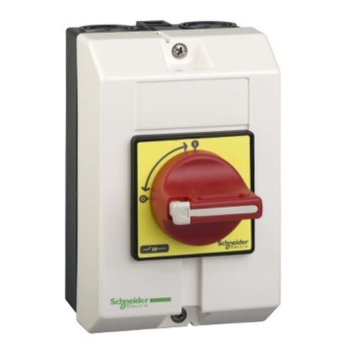 Int. Trip.25A Cdo.Rojo Ip65 Caja Plast.
