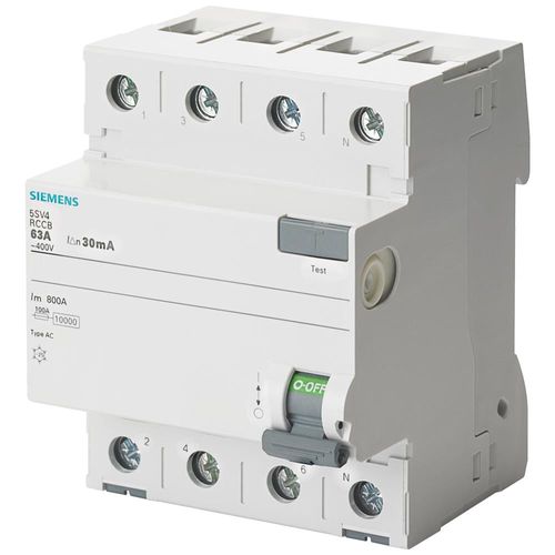 Diferencial 4X63A 30Ma Tipo Ac 5Sv4346-0