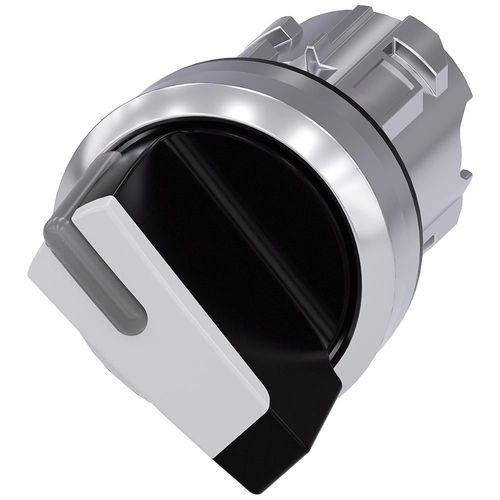 Perilla Conmutadora Iluminable Sirius Act Metalica S/Contactos Ip69K Blanca 2 Posiciones C/Retencion