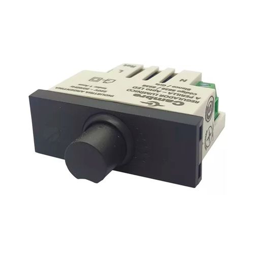 Modulo Regulador Luminico C/Perilla Apto Led Gris