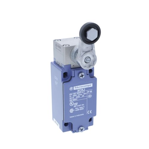 Interruptor De Límite, Xc Estándar, Xckj, Palanca De Rodillo Termoplástico, 1Nc+1 Na, Acción Rápida, Pg13