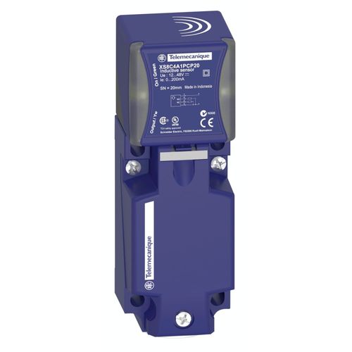 Sensores De Proximidad Inductivos Xs, Sensor Inductivo Xs7 40X40X117, Pbt, Sn15 Mm, 12...48 Vdc, Terminales