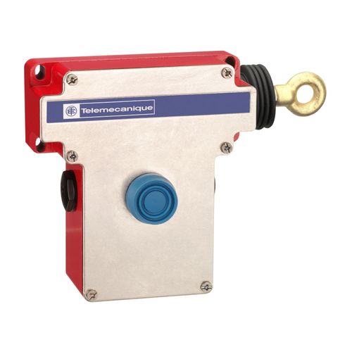 Interruptor De Tracción Por Cable De Parada De Emergencia Con Enclavamiento Xy2C, E Xy2Ce, Lado Derecho -1Nc+1 No, Pulsador Con Funda