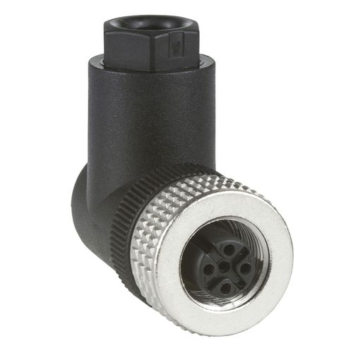 Hembra, M12, 4 Pines, Conector Acodado, Prensaestopas Pg 7