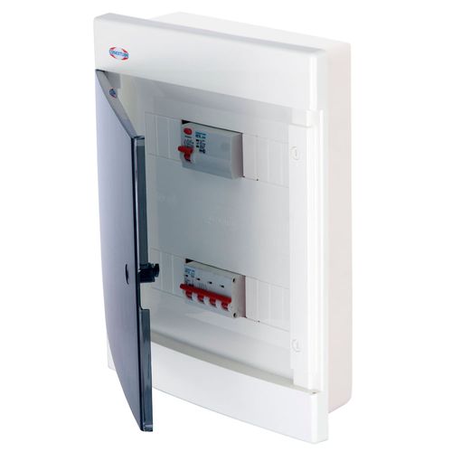 Caja Para Tm 24 Polos Sobreponer Ip40 Tapa Fume Luxury 400X312X105