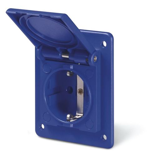 Base Schuko Ip54 2P+T 16A 220V