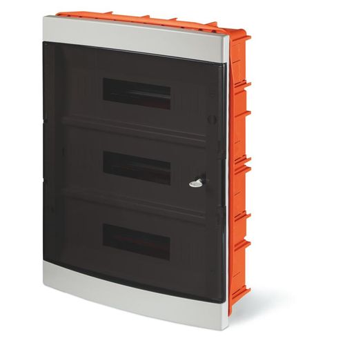 Caja Para Tm 54 Polos Embutir Ip40 Tapa Fume Domino