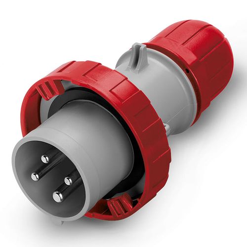 Ficha Ip67 3P+T 16A 380V 6H