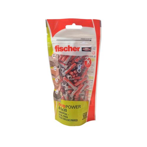 Tarugos Fischer Duopower 6 X 30 6mm (x100 Unidades)