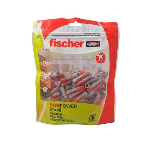 Tarugos Fischer Duopower 8 X 40 (x100 Unidades)