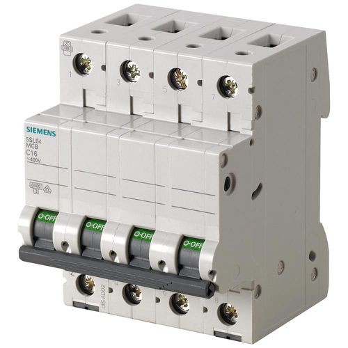 Llave térmica SIEMENS Tetrapolarpolar 6A 6kA Curva C 5SL64067MB