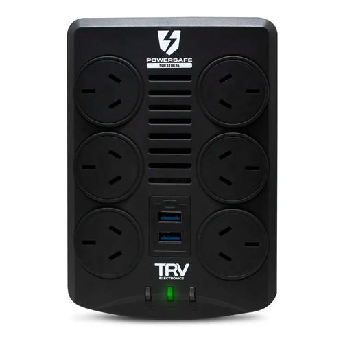 Estabilizador 6 Tomas Iram + 2 Usb (1Ah) 1000Va/2000Va