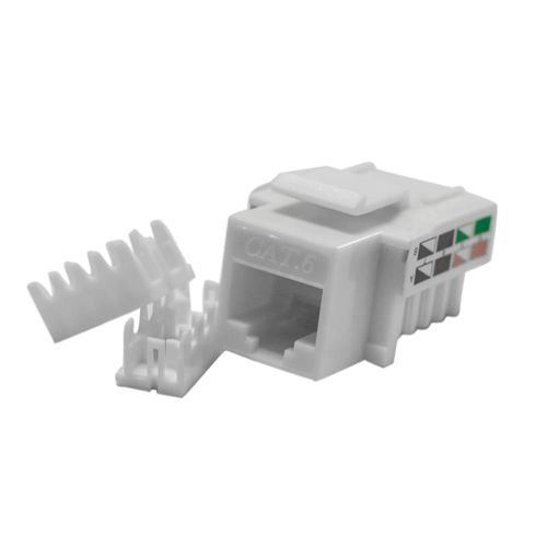 Jack Rj45  110 Idc,A/B, Blanco Cat.6