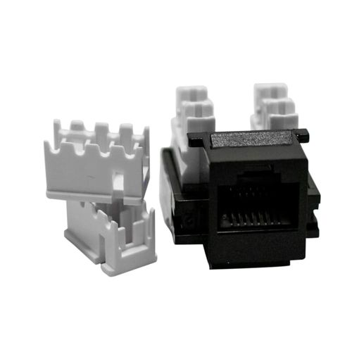 Jack Rj45  110 Idc,A/B, Negro