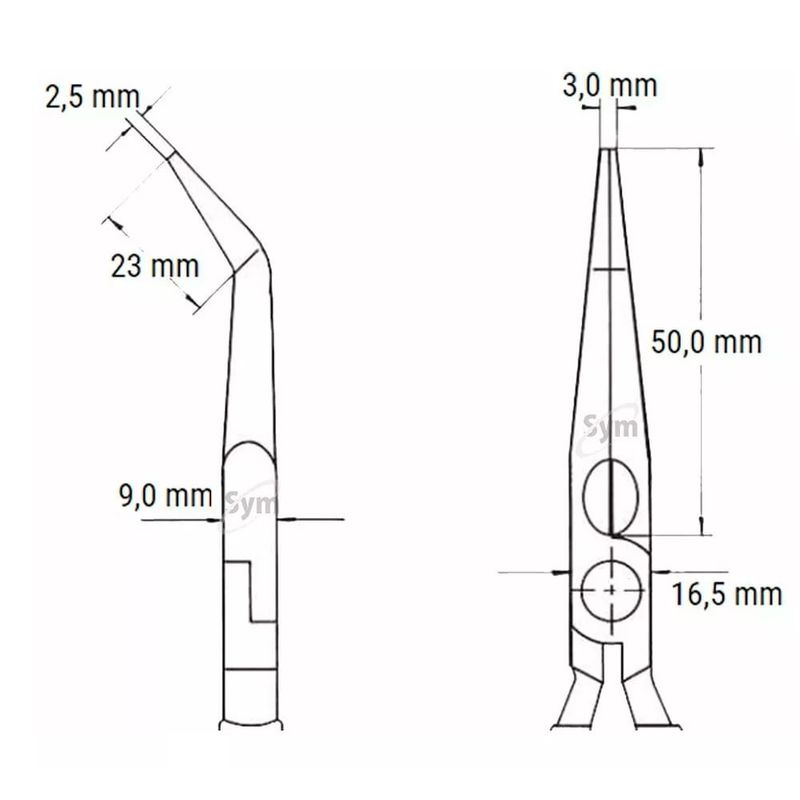 Pinza-Punta-Oblicua-Montaje-160Mm-1000V-Knipex