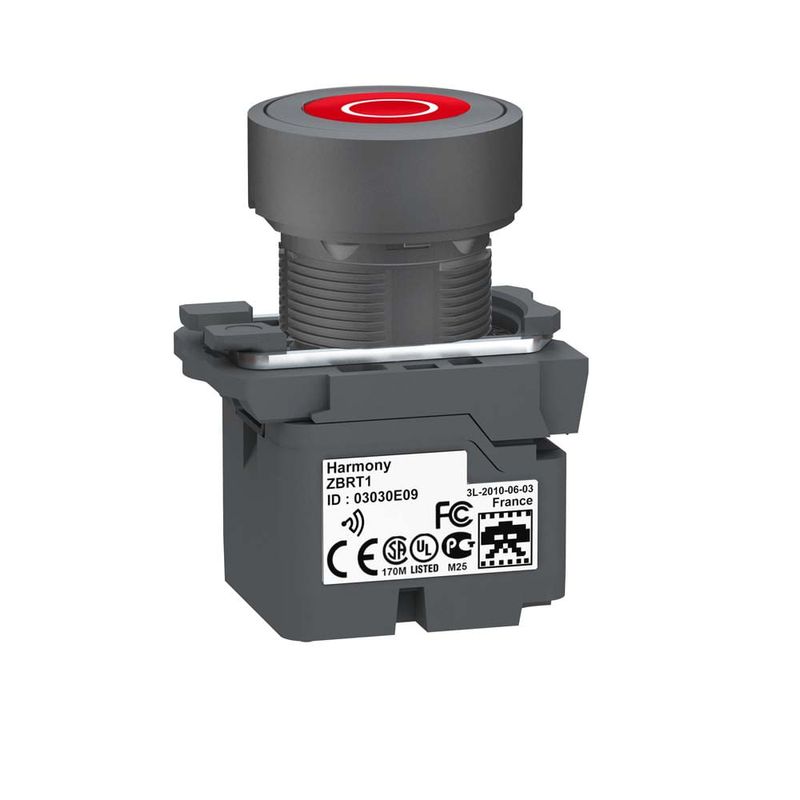 Pulsador-Plast-Rojo-O-C-Trans-Compl-P-Xb5R