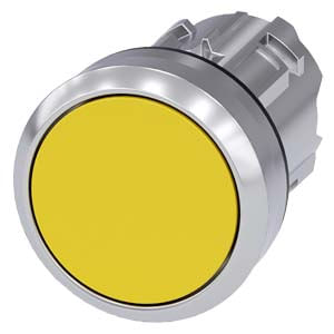 Pulsador Rasante Sirius Act Metalico S/Contactos Ip69K Amarillo 3Su1050-0Ab30-0Aa0